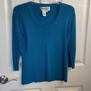 Joseph Women's Teal Long Sleeve Top